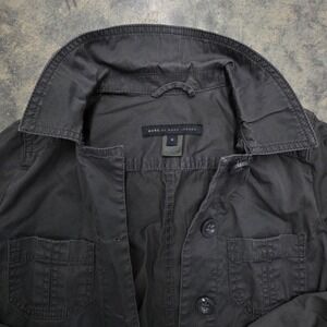 MARC BY MARC JACOBS Gray Cotton‎ Blend Military Jacket Women's Size 0